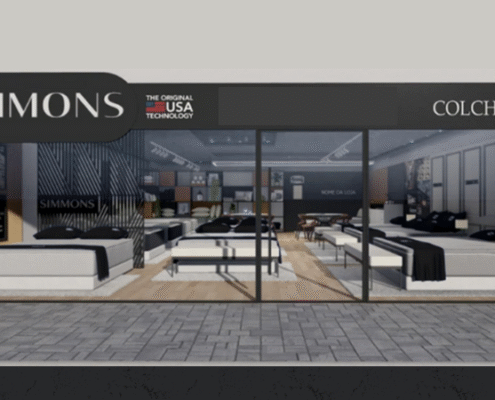 Consolida-se o plano de expansão das lojas exclusivas parceiras da marca ultrapasando mais de 100 lojas trazendo a experiência Simmons para quem ama dormir bem.